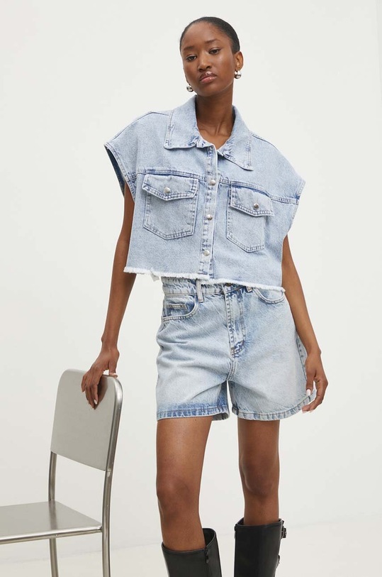 Answear Lab vesta de blugi albastru TP1.TKK