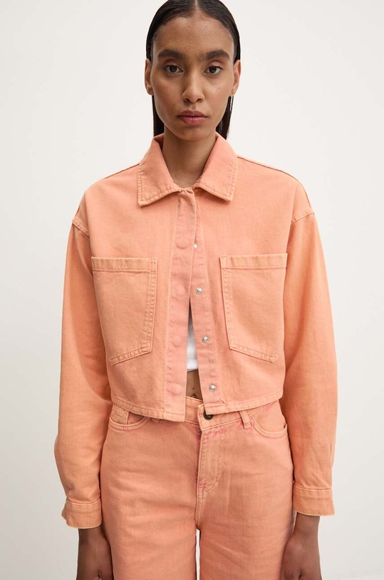 Rifľová bunda Answear.LAB oranžová j78.TKK