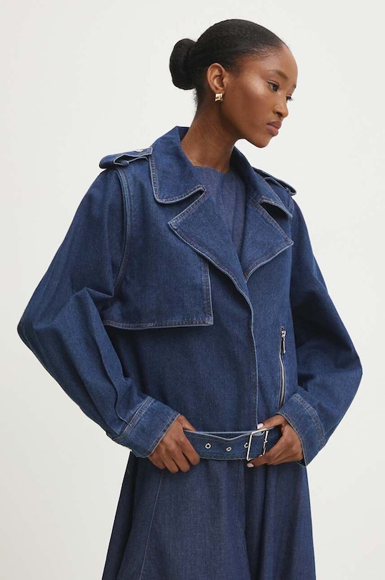 Answear.LAB giacca da motociclista jeans senza blu b9337.ijs