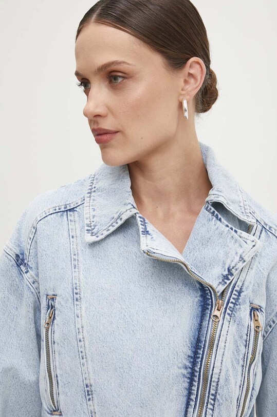 Answear.LAB kurtka jeansowa niebieski 379.TJS