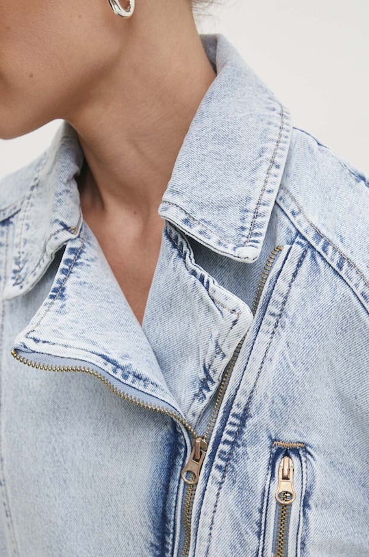 Answear.LAB kurtka jeansowa 379.TJS niebieski