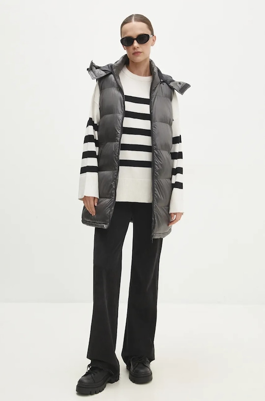 Answear.LAB bezrękawnik pozostałe szary LJK.NEEMAGILET.ums