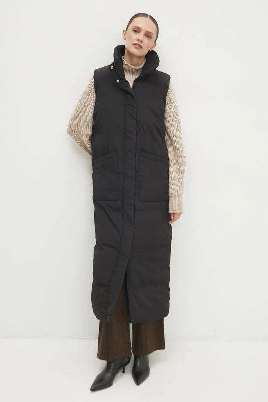 Answear Lab vesta negru LJK.TONEYGILET.ums