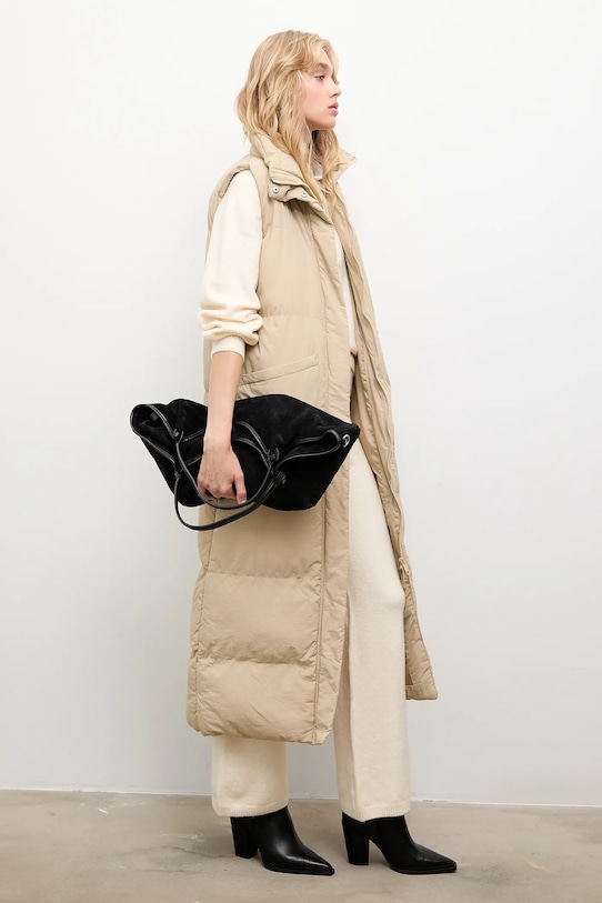 Безрукавка Answear.LAB с подкладкой бежевый LJK.TONEYGILSTN.ums