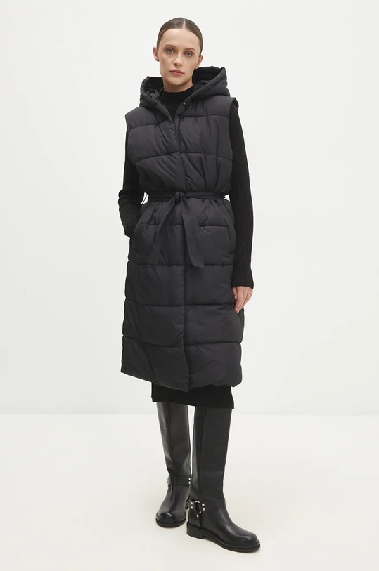 Vesta Answear.LAB s podšívkou černá LJK.VINEMAXIPKA.ums