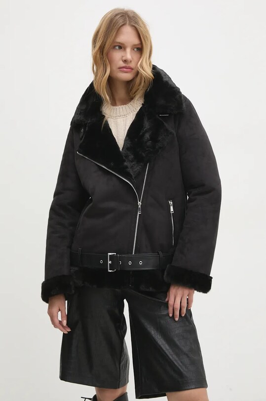 Куртка Answear.LAB чорний LJK.BLACKOUTBLK.ums