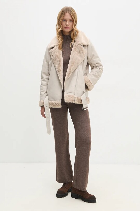 Jakna Answear.LAB LJK.BLACKOUTSTON.ums bež WZ24