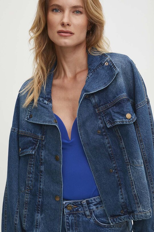 Answear Lab geacă din denim necaptusit albastru 5328.tjs