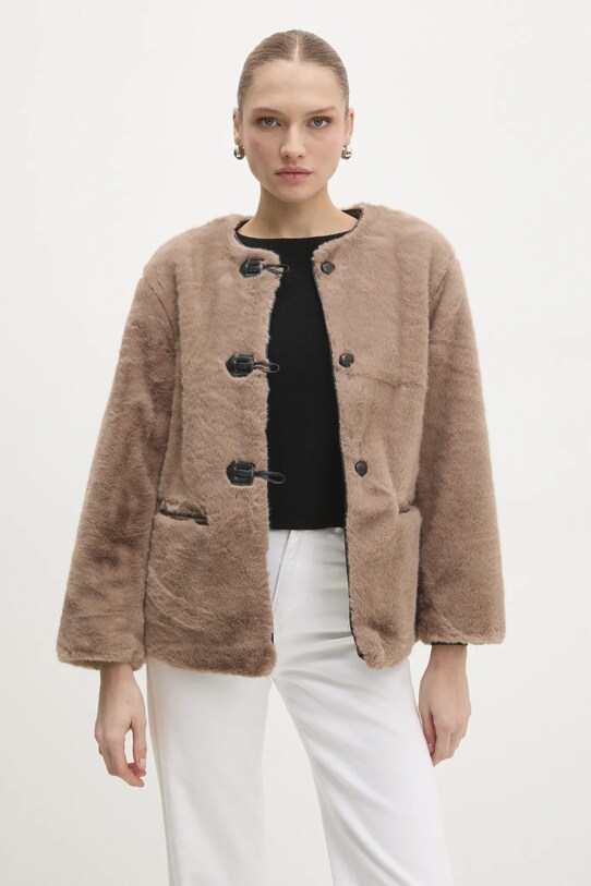 Answear Lab geaca cu captuseala bej NL246124.ums
