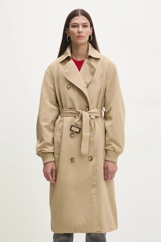 Answear.LAB trencz nieocieplane beżowy V2380.HLK