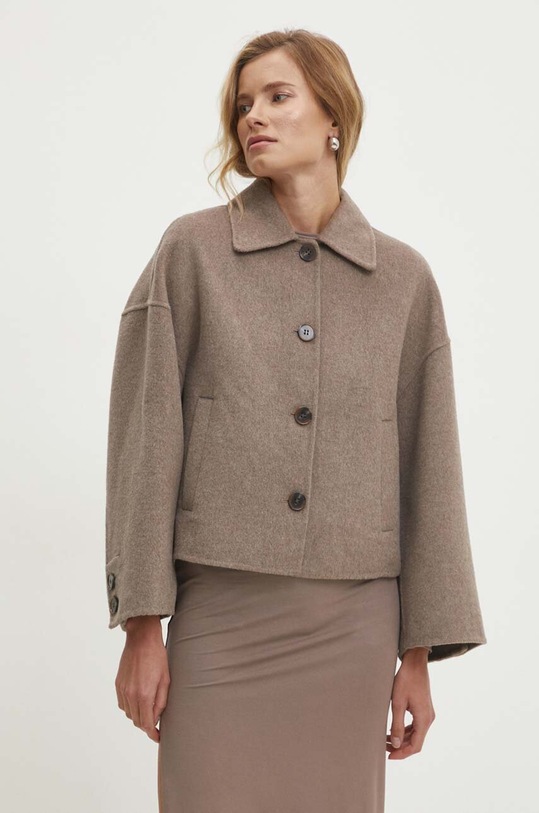 Вовняна куртка Answear.LAB m.2433fos бежевий WZ24