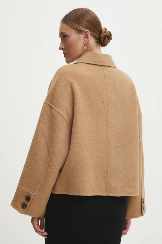 Odzież Answear.LAB kurtka wełniana m.2433fos brązowy