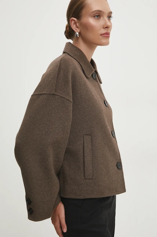 Vunena jakna Answear.LAB smeđa m.2433fos