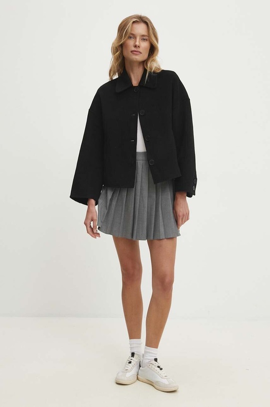 Answear.LAB kurtka wełniana m.2433fos czarny WZ24