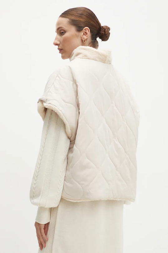 Answear Lab kurtka dwustronna beżowy X2834.hos