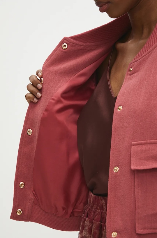 Answear.LAB kurtka bomber z domieszką lnu 6297.hms