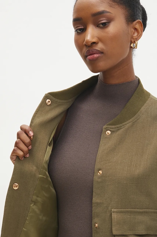 Answear.LAB kurtka bomber z domieszką lnu 6297.hms