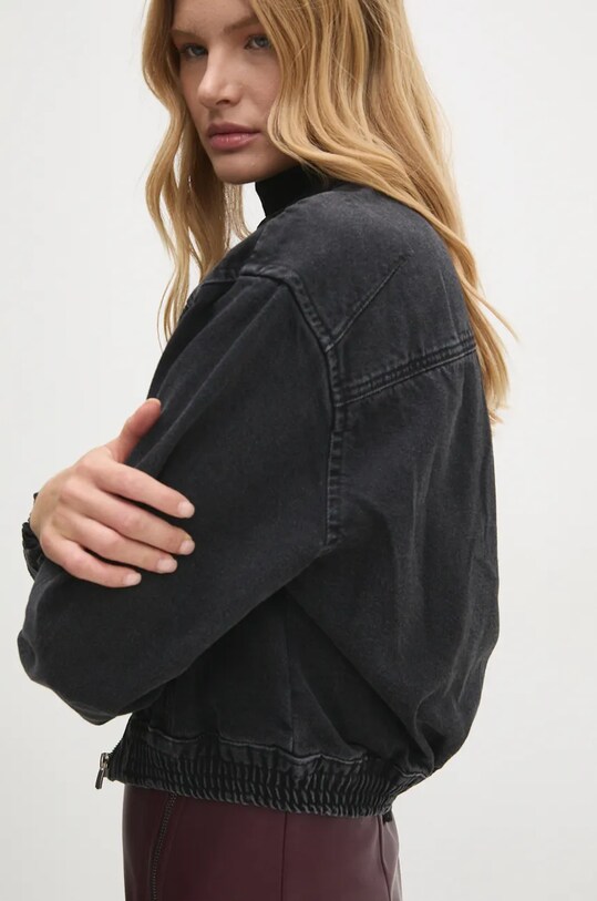 Answear Lab geacă din denim gri 5728.tms