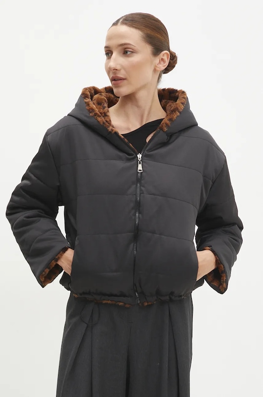 Dvostrana jakna Answear.LAB X2827.hos smeđa WZ24