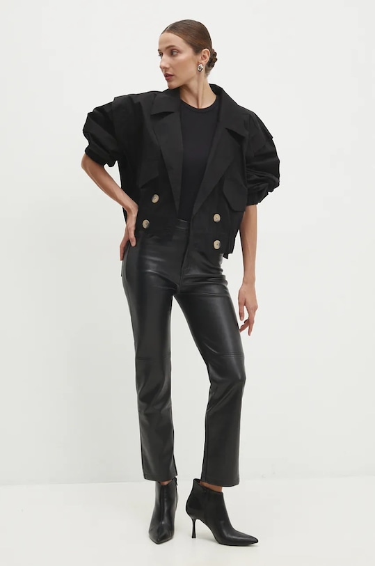 Trenčkot Answear.LAB 160606.tos čierna WZ24