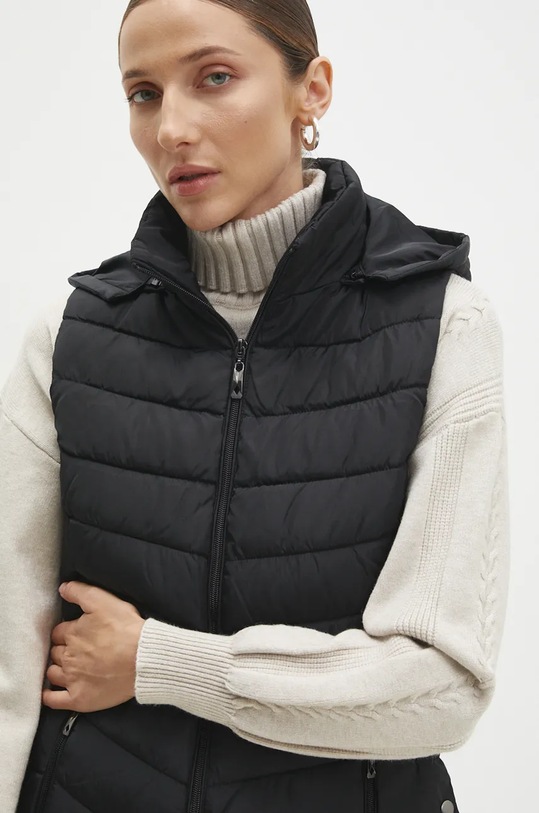 Answear Lab vesta cu captuseala negru 5963.HLK