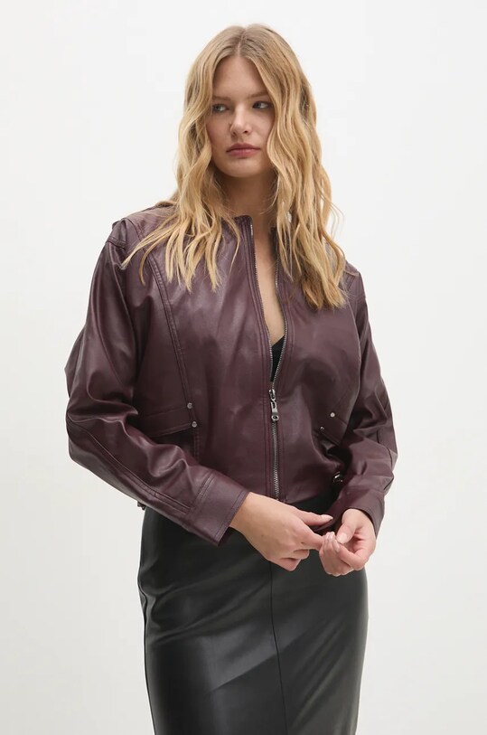 Bunda Answear Lab fialová 160662.tos
