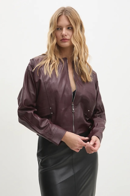 Answear.LAB kurtka fioletowy 160662.tos