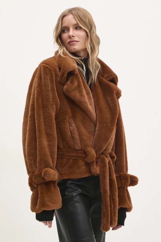 Kabát Answear.LAB nezateplené hnedá 160557..tos