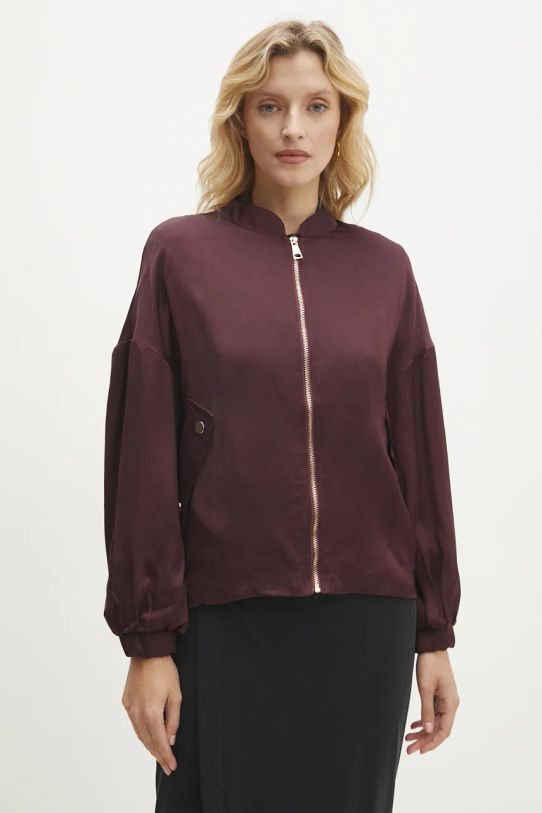 Bomber jakna Answear Lab bordo b94522580.ims