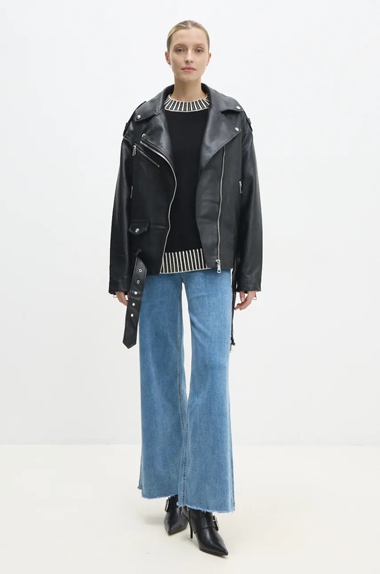 Answear Lab geaca ramones 13821.ims negru WZ24