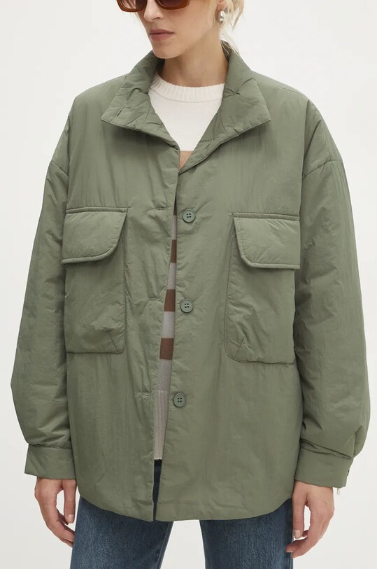 Bunda Answear Lab oversize zelená 5125.ims