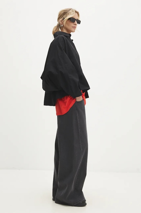 Bunda Answear.LAB bez kapuce černá 4969.ims