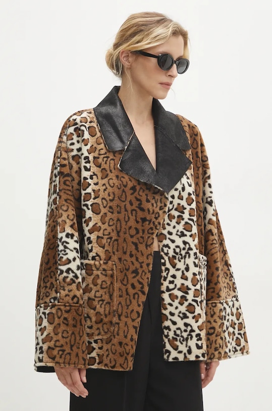 Двосторонній плащ Answear.LAB pk41178gc.ilk чорний WZ24