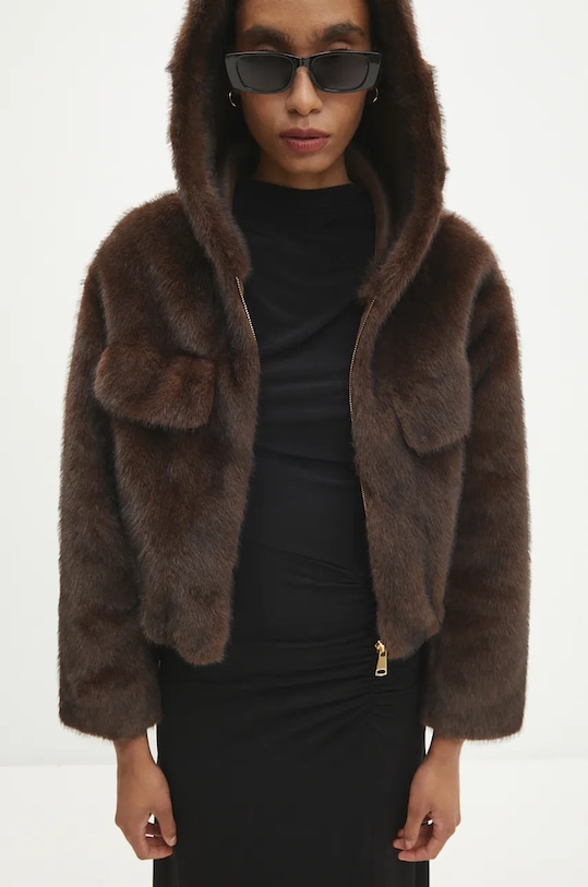 Answear Lab geaca necaptusit maro a260.ilk