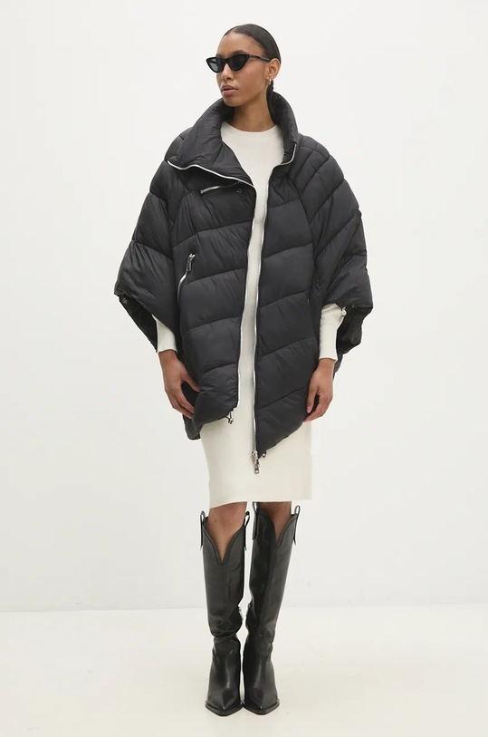 Answear Lab kurtka bez kaptura czarny 1555.hlk