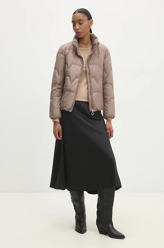 Answear Lab geaca de puf cu captuseala bej 2135.hlk