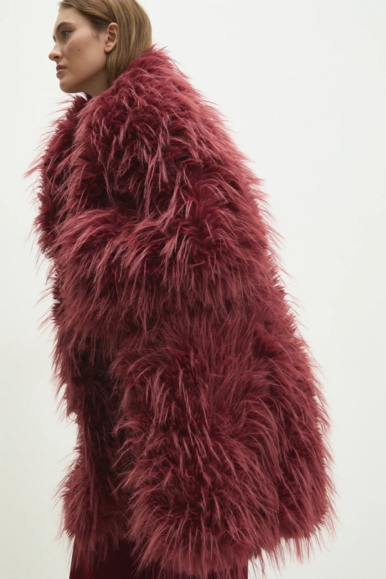 Παλτό Answear.LAB μπορντό no.048.hms