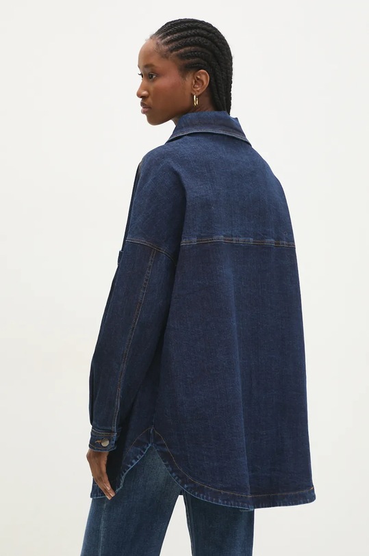 Îmbrăcăminte Answear Lab geacă din denim LD1507.hos bleumarin