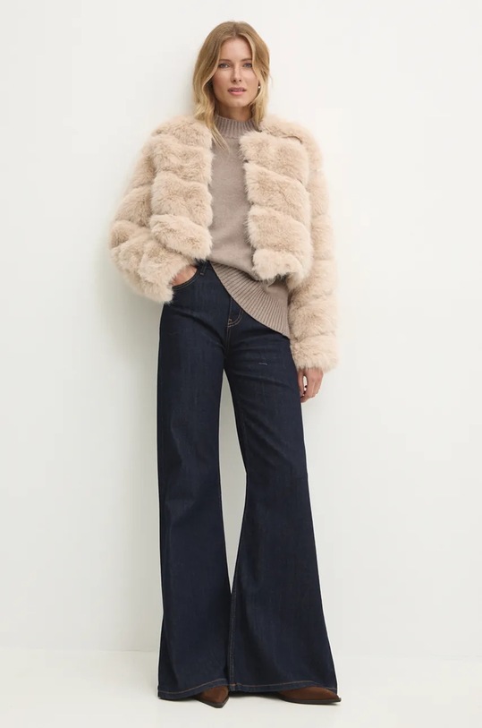 Bunda Answear.LAB 168.FLK béžová WZ24