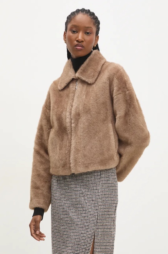 Answear.LAB kurtka beżowy v064g.flk