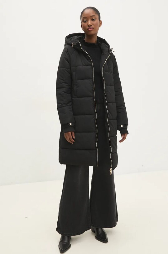 Answear Lab geaca NA3006.FLK negru WZ24