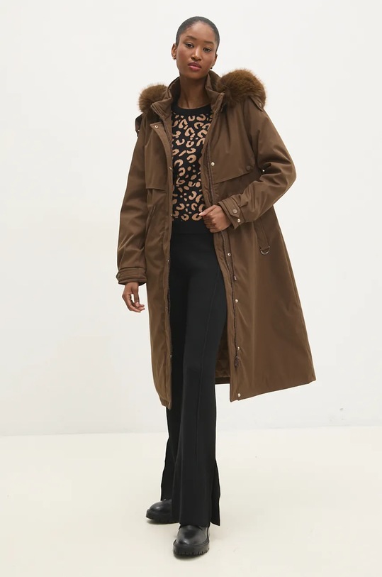 Παρκά Answear.LAB 3108.FLK καφέ WZ24