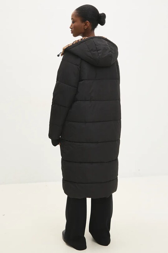 Answear Lab geaca cu doua fete negru 8715.fos