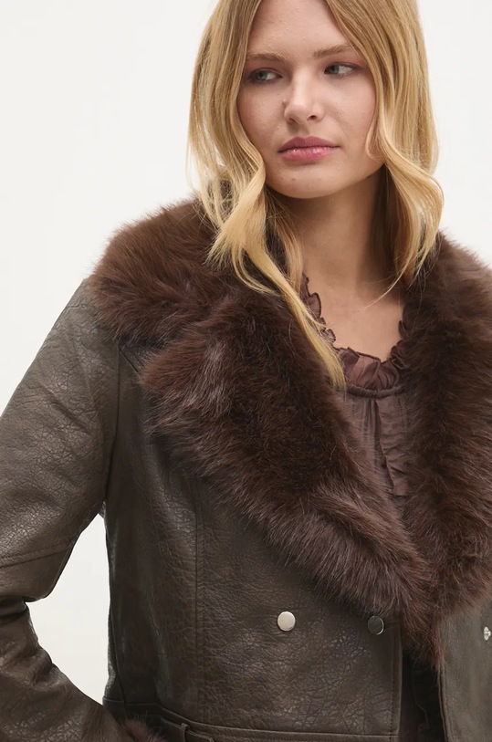 Answear.LAB kurtka cv2170.fos brązowy
