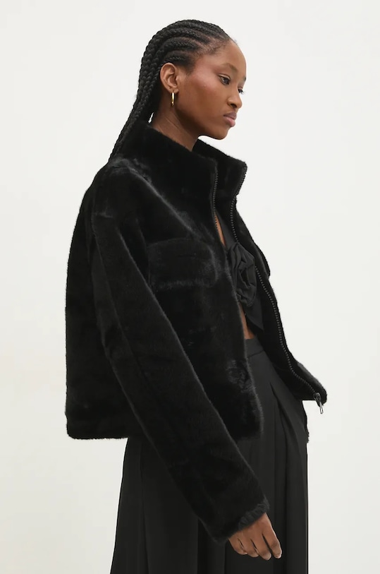 Bunda Answear.LAB bez kapuce černá br001.ILK