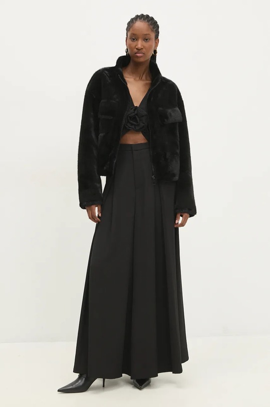 Bunda Answear.LAB br001.ILK černá WZ24