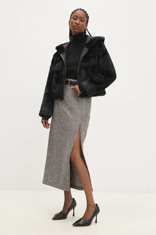 Bunda Answear.LAB 260.ilk černá WZ24