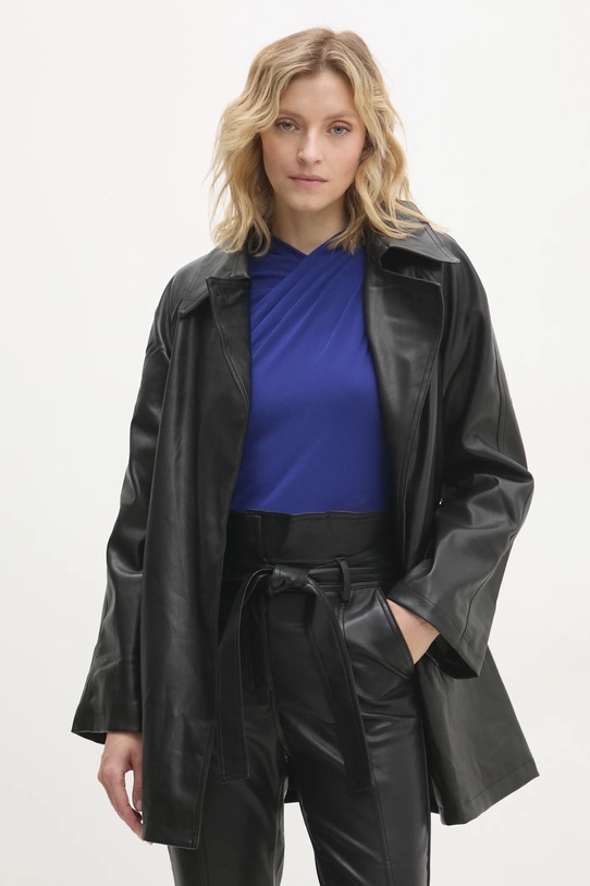 Kabát Answear.LAB čierna b9666.ios