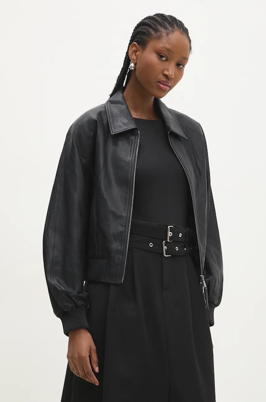 Bomber jakna Answear.LAB bez tople podstave crna 0508.iw