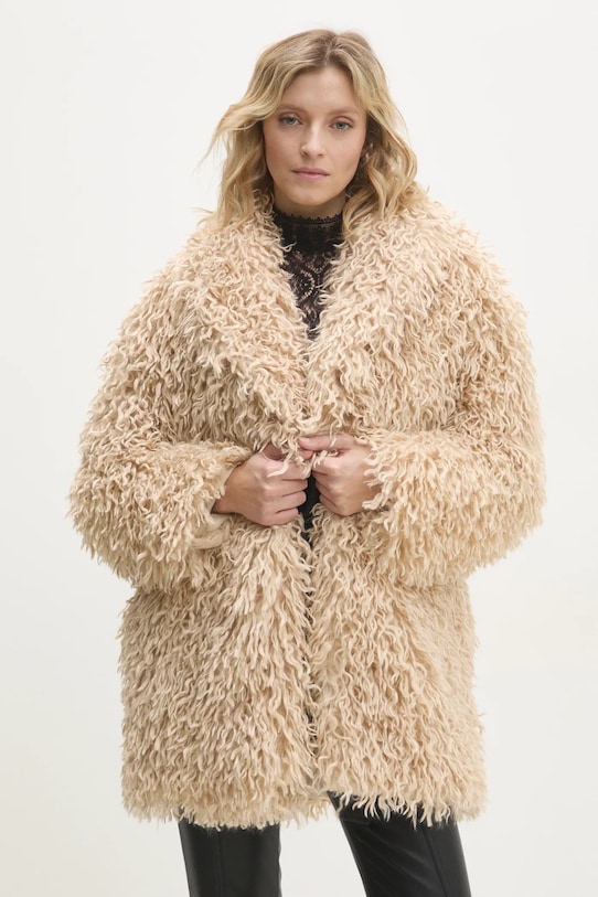 Παλτό Answear.LAB χωρίς μόνωση μπεζ 170395.tos